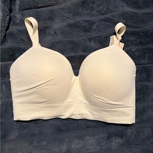 Elegant Cream Wireless Bra